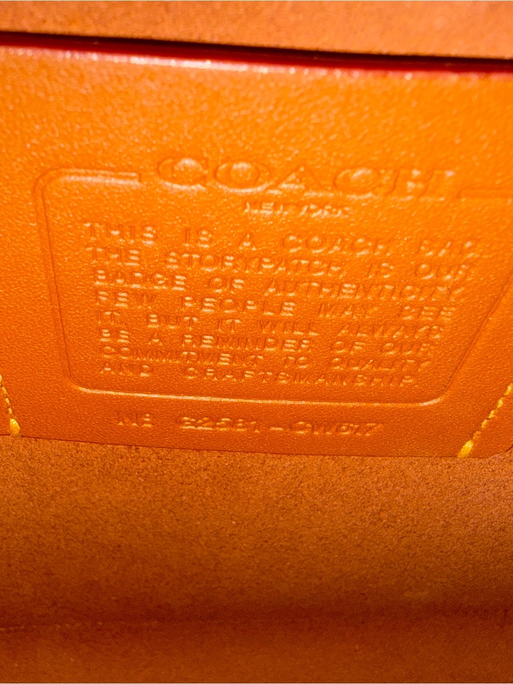 COACH Soft Empire Carryall Bag 48 Maple EUC - Picture 6 of 7